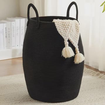 Bohemian Katoenen Opbergmand - Handgeweven Decoratieve Mand, Verzenden, Nieuw