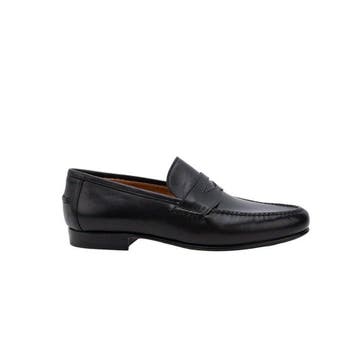 EDWARD GREEN - 7 UK - 41 IT - Leather Penny Loafer Shoes, Nieuw