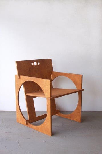 Edoardo Lietti Studio - Fauteuil - Sedia Tonda - Natural -