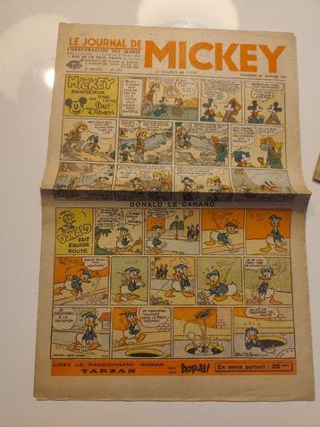 Le Journal de Mickey - 36 Tijdschriften - Eerste druk - 1938, Boeken, Nieuw