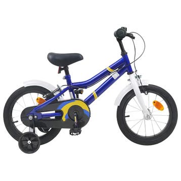 vidaXL Kinderfiets 12 Inch voor 2-4 jaar oud Blauw Wit, Verzenden, Nieuw