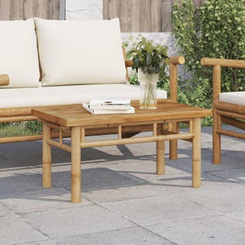 vidaXL Salontafel 70x40x35 cm bamboe, Huis en Inrichting, Minder dan 50 cm, 50 tot 100 cm, Verzenden, Nieuw