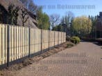Hout beton schutting | 21 planks tuinscherm | incl plaatsen, Tuin en Terras, Nieuw, Hout, 1 tot 2 meter