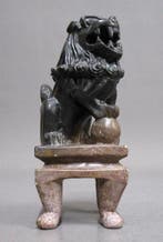 Decoratief ornament - Beschermende leeuw (Komainu/Shishi), Antiek en Kunst