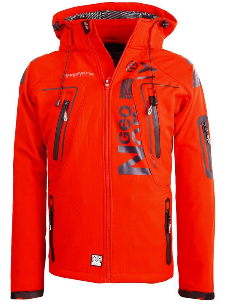 Geographical Norway Softshell Jas Heren Rood Techno, Kleding | Heren, Jassen | Zomer, Rood, Nieuw, Verzenden