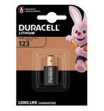 Duracell Batterij 3 volt CR123 blister 1, Ophalen of Verzenden, Nieuw