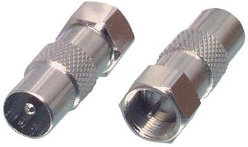 Verloop F-connector male naar IEC male, Ophalen of Verzenden, Nieuw, (Schotel)antenne-accessoires