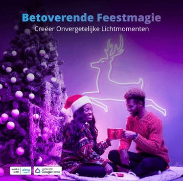Lideka® RGBIC Neon LED Strip 3 Meter, Ophalen of Verzenden, Zo goed als nieuw