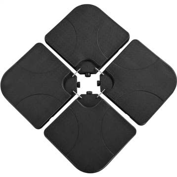 2dekans | Yaheetech Parasolvoet 4-delig 103,5 x 103,5 cm -, Ophalen of Verzenden, Zo goed als nieuw