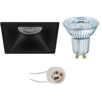 Dimbare 4W LED Spot - Vierkante Inbouwspot Mat Zwart | Natuu, Ophalen of Verzenden, Nieuw