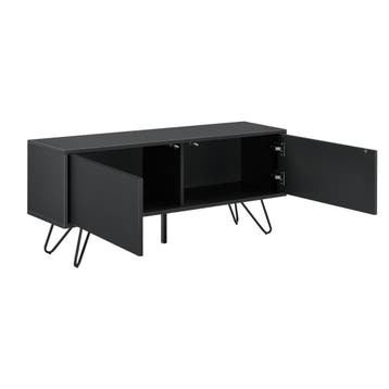 Commode Bollebygd 46,5x110x30 cm zwart, Verzenden, Nieuw