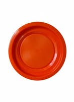 Voerton drukdeksel oranje groot