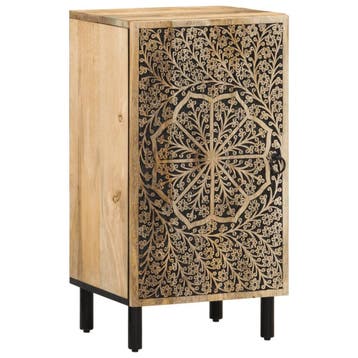vidaXL Bijzetkast 40x33x75 cm massief mangohout, Huis en Inrichting, Kasten | Buffetkasten, Minder dan 50 cm, Verzenden, Nieuw