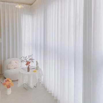 Luxe Witte Voile Gordijnen - Sfeervolle Transparante In Betw, Verzenden, Nieuw