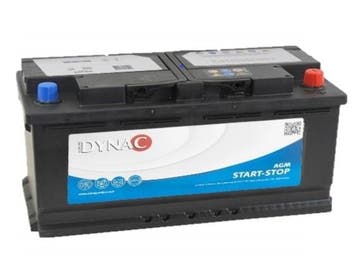 Dynac Auto accu AGM 12 volt 105 ah start - stop, Ophalen of Verzenden, Nieuw