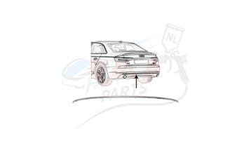 A4 Sierlijst onder achterbumper chroom (Audi, Bumpers), Nieuw, Achter, Bumper, Audi