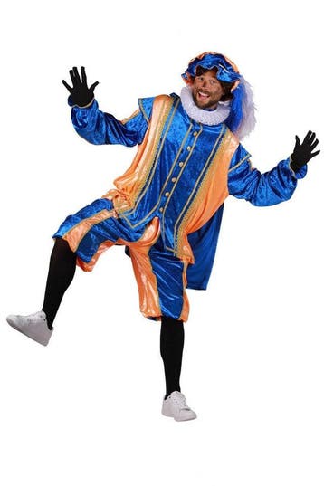 Pietenpak Bilbao met cape Oranje-Blauw - XL, Diversen, Sinterklaas, Verzenden, Nieuw