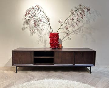 Tv meubel Ravenstein mangohout Bruin 180 cm, Ophalen of Verzenden, Nieuw