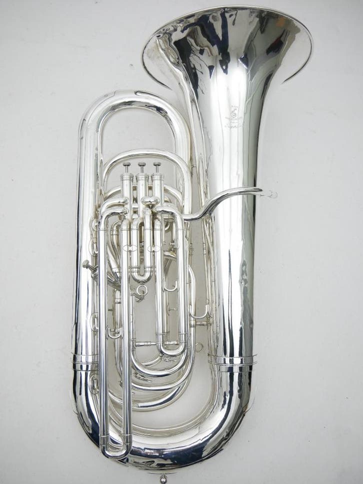 Gebruikte Besson Bes Bas Imperial 4 ventielen, gecompenseerd, Muziek en Instrumenten, Blaasinstrumenten | Tuba's, Bes-tuba, Gebruikt