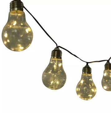 Set van 2 solar LED-lichtsnoeren buiten – 20 lampen – 3,8 m, Ophalen of Verzenden, Nieuw