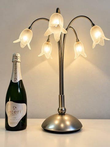 Tafellamp - Metaal, Glas