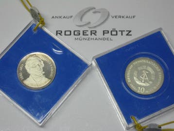 Ddr 10 Mark Justus von Liebig 1978 polierte Platte origin..., Verzenden