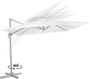 2dekans | VONROC Premium Zweefparasol Pisogne - 300x300cm –, Ophalen of Verzenden, Zo goed als nieuw