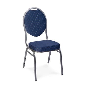 Stackchair - Stapelbaar - Hamerslag - Blauw - G-Line, Verzenden, Nieuw in verpakking