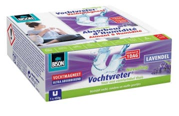 Bison vochtvreter ambiance vochtmagneet 1x 450 gram vouwdoos, Doe-het-zelf en Verbouw, Verzenden, Nieuw