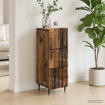 vidaXL Ladenkast 33 x 34,5 x 92 cm Bewerkt hout Oud hout, Verzenden, Nieuw