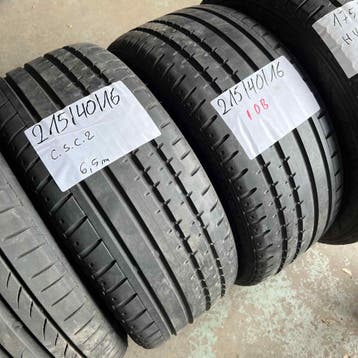 2 x Continental SportContact 2 215-40-16 Zomerbanden 6,5mm, 16 inch, Ophalen of Verzenden, Band(en), Personenwagen