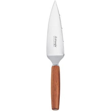 Triangle Elegant Taartmes met Pruimenhouten Heft – Kartel., Ophalen of Verzenden, Nieuw, Hout