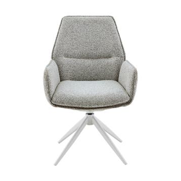 Eetkamerstoel Hera met armleuning Beige | Starfurn, Ophalen of Verzenden, Nieuw