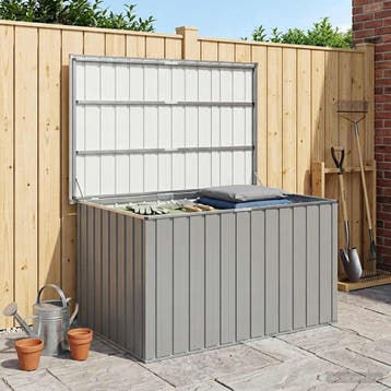 vidaXL Tuinbox 149x99x93 cm grijs, Verzenden, Nieuw