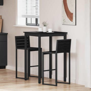 vidaXL Staande Bartafel Bewerkt hout Vierkant, Huis en Inrichting, Verzenden, Nieuw