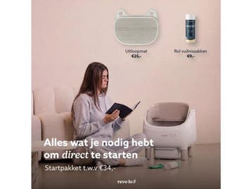 Revo-loo Open - Automatische Zelfreinigende Kattenbak - Open, Verzenden, Nieuw