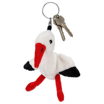 Cornelissen ooievaar knuffel sleutelhanger - pluche - 13 cm, Kinderen en Baby's, Verzenden, Nieuw