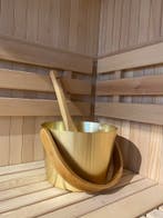 Opgietemmer champagne/goud met houten draaghendel, Verzenden, Nieuw