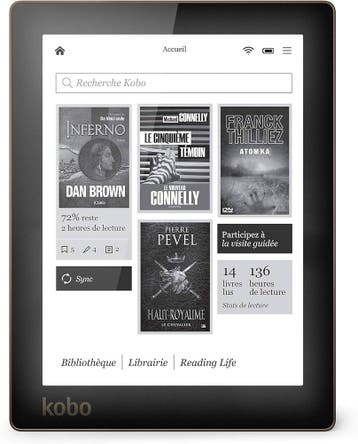 Kobo Aura eReader 6 Inch - Zwart, Computers en Software, E-readers, Verzenden, Zo goed als nieuw