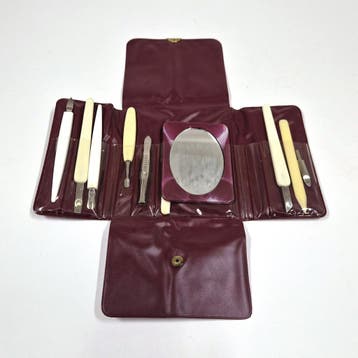 Vintage Oriflame manicureset, 10-delig, jaren 70, Verzenden, Gebruikt