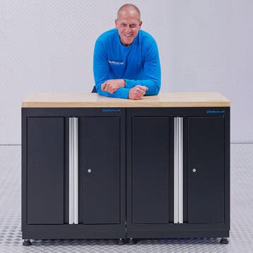 Datona Basic werkbank met eikenhouten werkblad - 136 cm -, Ophalen of Verzenden, Nieuw