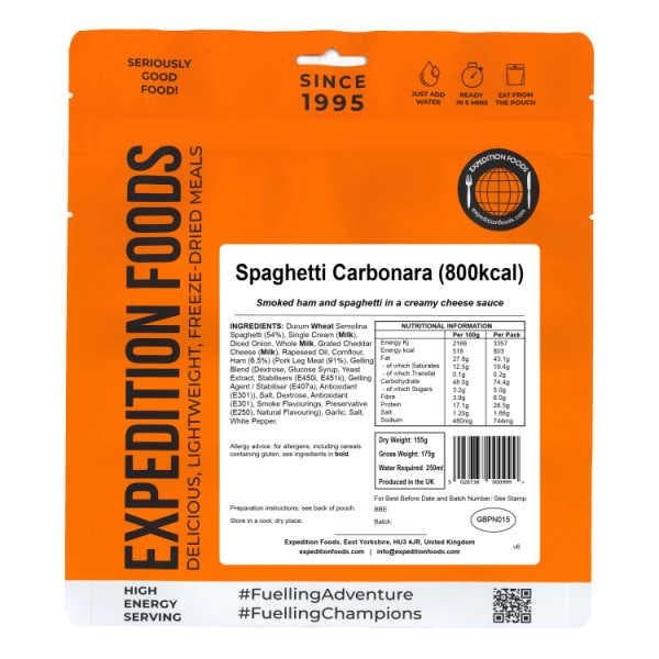 Spaghetti Carbonara - Expedition Foods, Diversen, Levensmiddelen