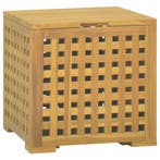 vidaXL Touwkist 40x40x40 cm massief teakhout, Tuin en Terras, Verzenden, Nieuw