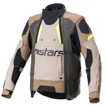 Alpinestars Halo Drystar Jas Donker Kaki Zand Fluo Geel, Nieuw met kaartje, Jas | textiel, Alpinestars, Heren
