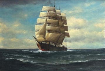 Nederlandse school (XX) - Veliero solcando il mare