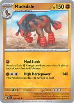Mudsdale 092/162 reverse holo Temporal forces, Ophalen of Verzenden, Nieuw, Losse kaart, Foil
