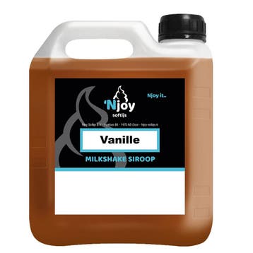 Njoy Milkshake Siroop Vanille (2 liter), Verzenden, Nieuw