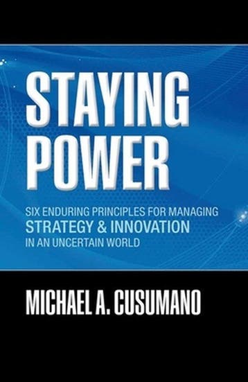 Staying Power - Michael A. Cusumano 9780199218967, Verzenden, Zo goed als nieuw, Michael A. Cusumano