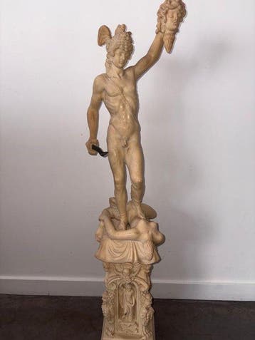 Beeld, Persée Tête de médusa - 90 cm - Composiet, Antiek en Kunst