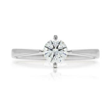 Ring Platina - 0.50ct. tw. Diamant (Natuurlijk), Nieuw